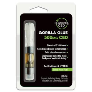 500mg Gorilla Glue #4 CBD Vaporizer Pen Cartridge