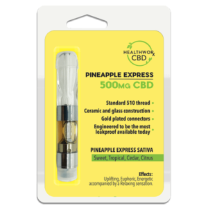 500mg Pineapple Express CBD Vaporizer Pen Cartridge