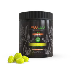A88CBD CDB Sour Gummies - Lemon 5mg 50 Count