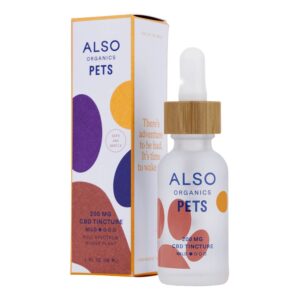 Also Organics CBD Tincture Oil for Pets - Unflavored 200mg