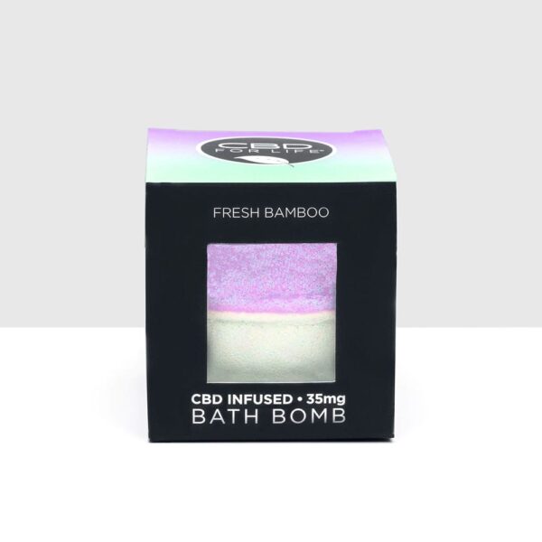 CBD For Life CBD Bath Bomb - Fresh Bamboo
