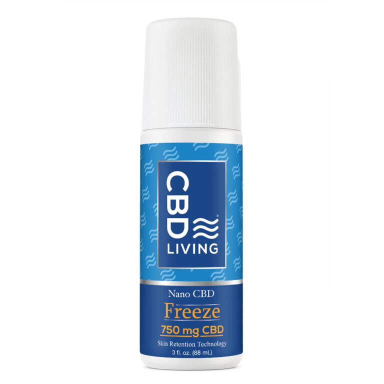 CBD Living Freeze Cooling Gel - Roll On 300mg - Aloha to Wellness