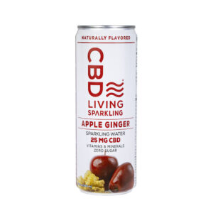CBD Living Sparkling Water - Apple Ginger 25mg 12oz