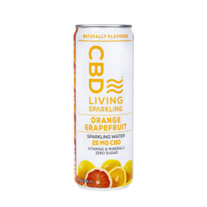 CBD Living Sparkling Water - Orange Grapefruit 25mg 12oz