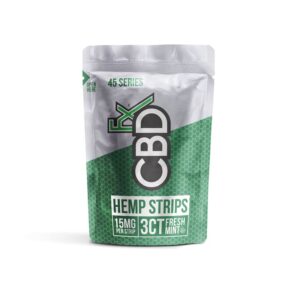 CBDfx Hemp Fresh Mint Strips 3ct - 15mg