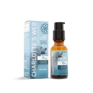 Charlottes Web Hemp Extract Pet Oil Pump 17mg Unflavored 30ml