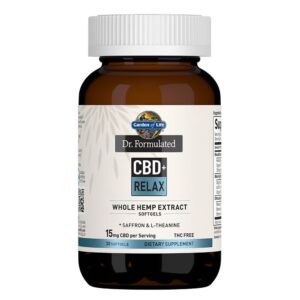 Dr. Formulated CBD+ Relax Softgels 15mg 30 Count