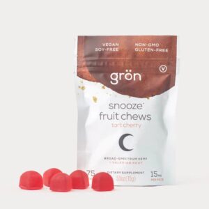 Grön CBD Snooze Fruit Chews - Tart Cherry 15mg 5