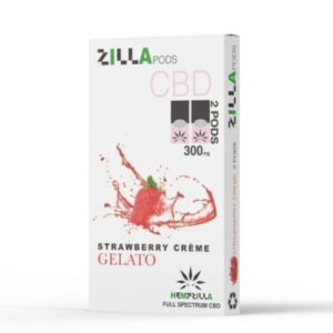 Hempzilla CBD Juul Compatible Pods 300mg 2-Pack - Strawberry Creme Gelato