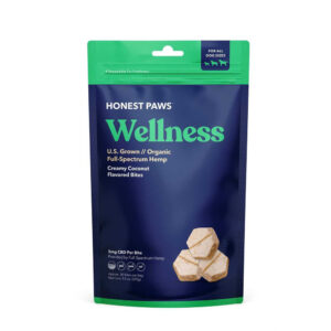 Honest Paws Wellness CBD Bites for Dogs - Creamy Coconut 5mg 30 Count