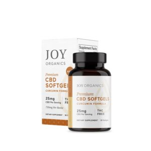 Joy Organics CBD Softgels 750mg with Curcumin 30 Count