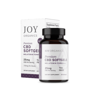 Joy Organics CBD Softgels with Melatonin for Sleep 25mg