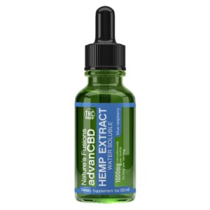 Natures Fusions CBD Tincture Oil - Blue Raspberry - Water Soluble 1000mg