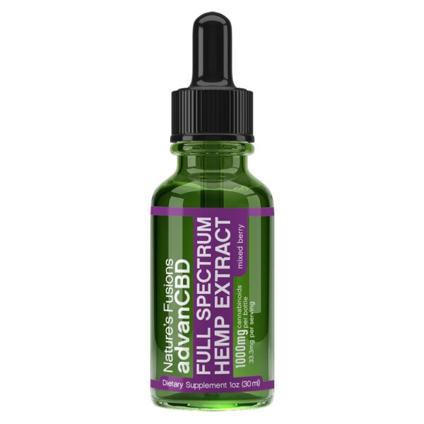 Natures Fusions CBD Tincture Oil - Mixed Berry 1000mg