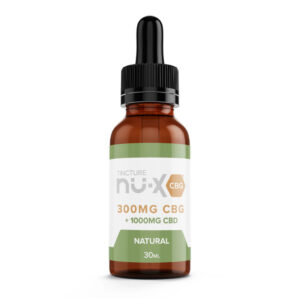 Nu-X CBD Tincture Oil + CBG - Natural Flavor 1000mg CBD + 300mg CBG
