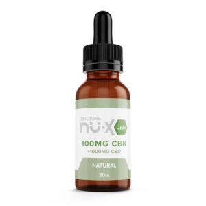 Nu-X CBD Tincture Oil + CBN - Natural Flavor 1000mg CBD + 100mg CBN