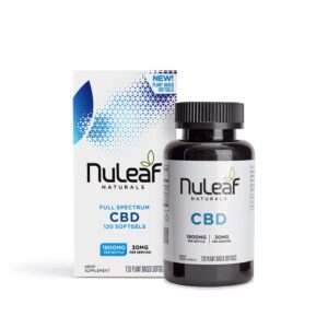 NuLeaf Naturals Full Spectrum CBD Softgels 15mg 120