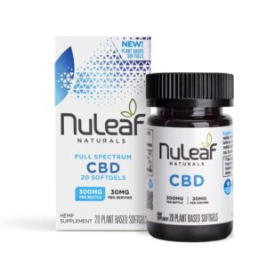 NuLeaf Naturals Full Spectrum CBD Softgels 15mg 20