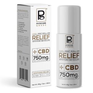 Physicians Grade CBD Roll-On RELIEF - Cool Mint 750mg