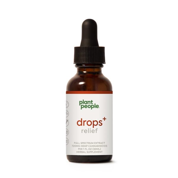 Plant People CBD Tincture Oil Drops + Relief 1440mg