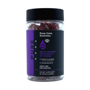 PureKana CBD Vegan Gummies - Keep Calm Grape 25mg 60 Count