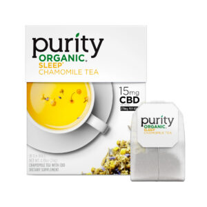 Purity Organic CBD Sleep Tea - Chamomille 15mg 18 Count