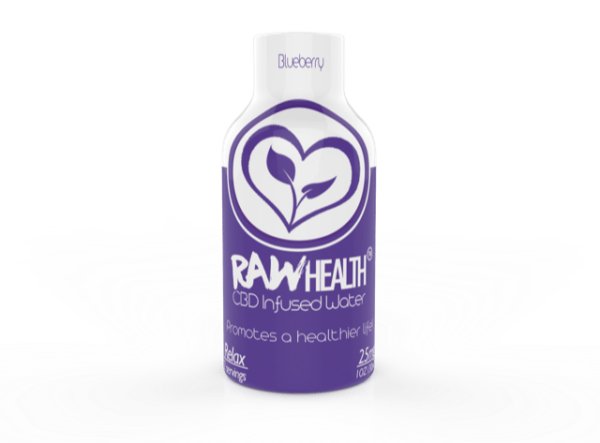 RAW Health CBD Infused Water - Relax for Anxiety - Blueberry