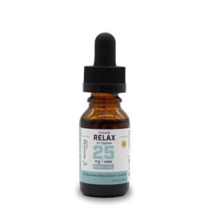 Receptra Naturals Seriously Relax 25 CBD Tincture Oil - Ginger Lime 375mg