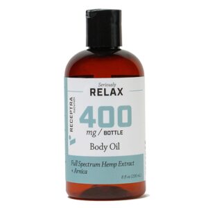 Receptra Naturals Seriously Relax CBD - Arnica Body Oil 400mg