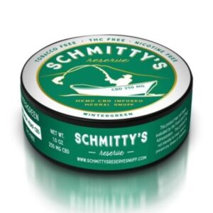 Schmitty's Snuff Reserve CBD Wintergreen Flavor (Choose Quantity)