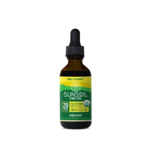 Sunsoil CBD Tincture Oil Unflavored 1200mg