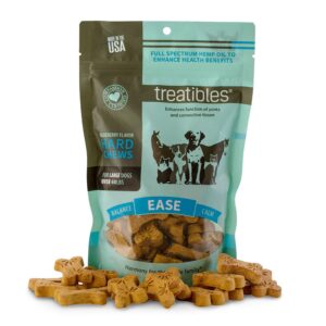 Treatibles® Large Blueberry Grain Free Hard Chews 4mg - Ease