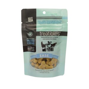 Treatibles® Small Blueberry Grain Free Hard Chews - Ease - Introductory Pack