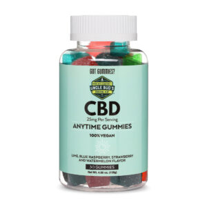 Uncle Buds CBD Anytime Gummies - Assorted Flavors 25mg 30 Count