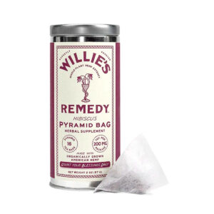 Willies Remedy CBD Tea Bags- Hibiscus 200mg 16 Count