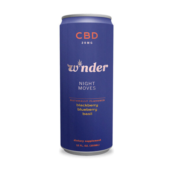 W*nder CBD Sparkling Beverage - Night Moves 20mg 12oz