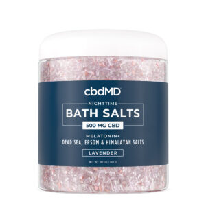 cbdMD CBD Nighttime Bath Salts - Sleep PM Lavender 20oz