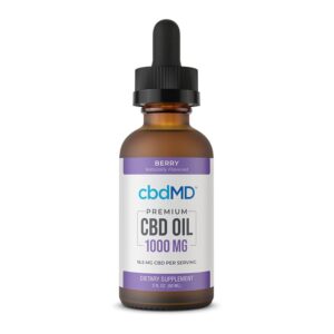 cbdMD CBD Oil Tincture Drops - Berry 60ml 1000mg