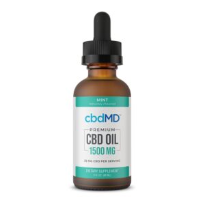 cbdMD CBD Oil Tincture Drops - Mint 60ml 1500mg