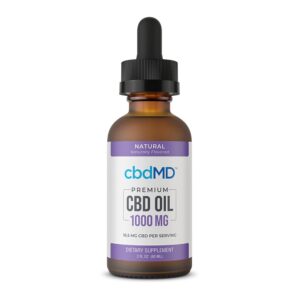 cbdMD CBD Oil Tincture Drops - Natural 60ml 1000mg