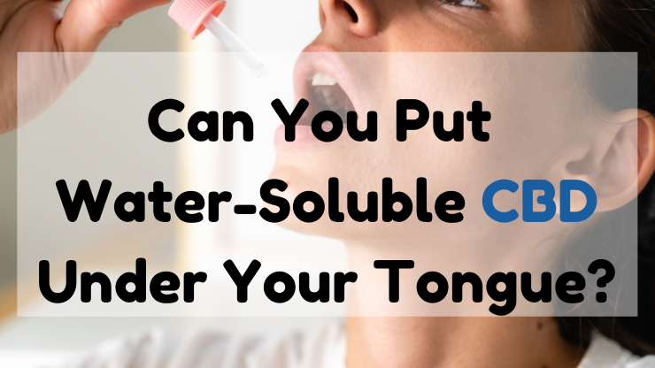 can you put water soluble cbd under your tongue