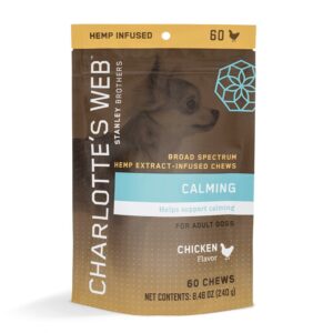 Charlottes Web Hemp Extract Pet Chews Calming 60
