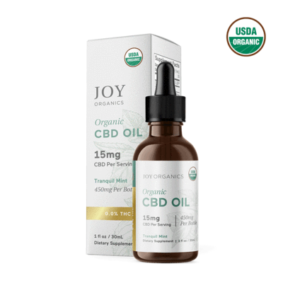 Joy Organics CBD oil tranquil mint