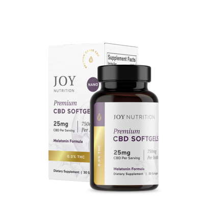 Joy Organics CBD soft gel with melatonin