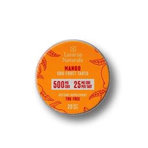 Lazarus Naturals CBD Fruit Tarts - Mango 25mg 20