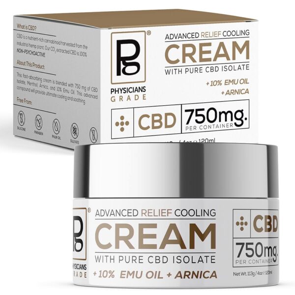 Physicians Grade Advanced Relief CBD Cooling Cream 750mg