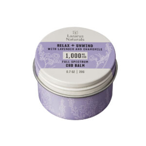 Lazarus Naturals Lavender CBD Balm - Relax + Unwind 1000mg