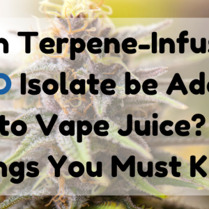 Can Terpene-Infused CBD Isolate Be Added to Vape Juice