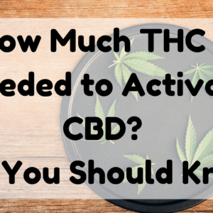 How Much THC Is Needed to Activate CBD