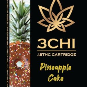 3Chi Delta 8 THC Vape Cartridge - Pineapple Cake 1 mL